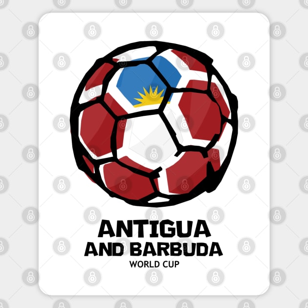 Antigua and Barbuda Football Country Flag Magnet by KewaleeTee